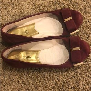 Maroon Michael Kors flats